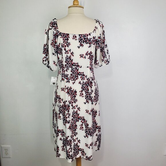 Ophelia Roe Feminine Button Front Midi Dress NEW NWT Size L - Picture 6 of 14